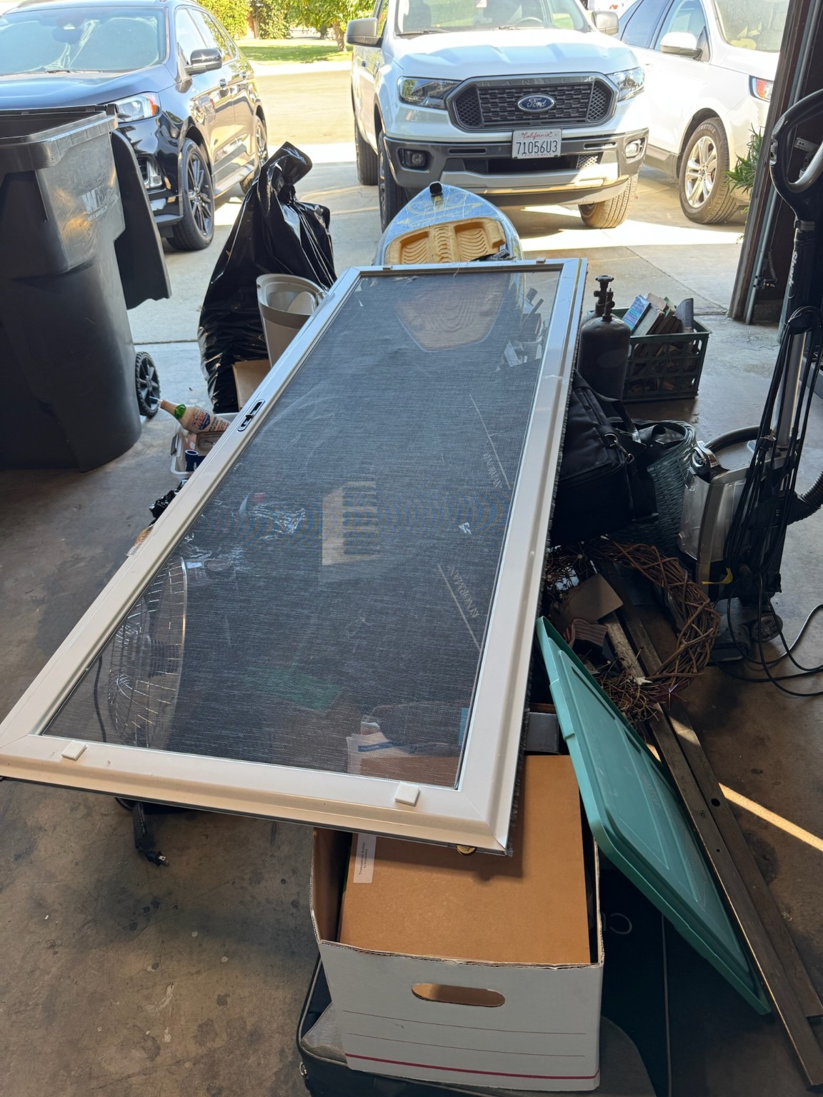 Garage items ready for removal